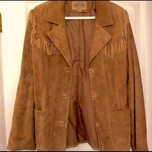 Vintage Skotts Suede Brown Fringe Jacket